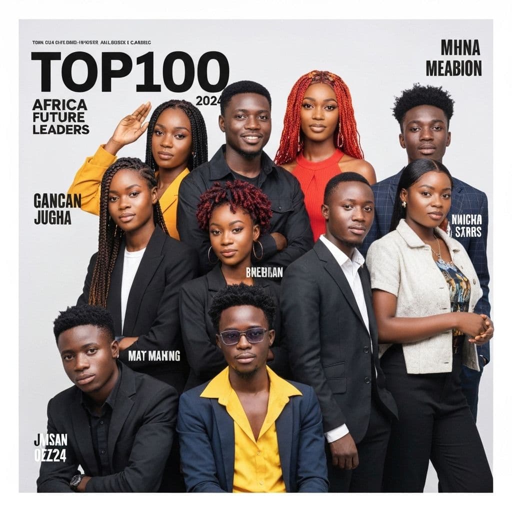 Top100 Africa Future Leaders magazine cover for the summit archive