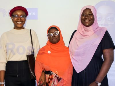 Award presentation moment